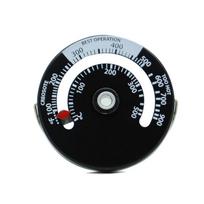Židinio termometras Magnetinis krosnelės termometras Židinio krosnelės dūmtraukio termometras Matuoklis mediena kūrenamoms krosnelėms ir granulinėms krosnelėms white