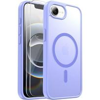 Case for iPhone 16th - BOOLING - Rigid with Magnetic Ring - Purple - 2 Tempered Glasses violetinė