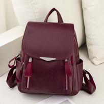 Moteriška kuprinė, vienspalvė, iš PU odos, didelės talpos, moteriška dienos kuprinė, kuprinės, kasdieninė, kelioninė, mokyklinė rankinė