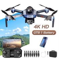 2025 Naujas GT8 HD Trigubos Kameros Dronas Nuotolinio Valdymo Žaislas Kliūčių Išvengimas Bešepetis Variklis Sulankstomas FPV Wifi Kvadkopteris Dovana 4K 1 battery