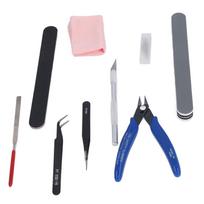 Model Tool Kit Pliers Tweezers File Carving Knife Craft Tools Set for 3D Printing DIY
