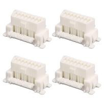 10PCS OBD2 16Pin Female Plug Harness Connector White for Car Diagnostic Plug Interface Scanner white