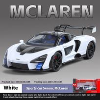 1/24 Scale Mclaren Senna Super Racing Car Alloy Diecast Model Car Adult Collectibles Sound & Light Hobby Holiday Gifts with Boyfriend red