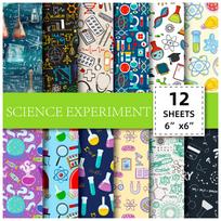12/Pack Of Scientific Experiment Materials, Paper-Cut Backing Paper, Simple Fresh Ins Style Background Paper, American Cardboard 15cm*15cm