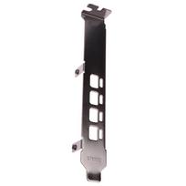 Žemo/aukšto profilio laikiklio adapteris 4Dp pertvaros prievadas, skirtas Amd Firepro W4100 pusės aukščio viso aukščio grafinei vaizdo plokštei 12cm Full-Height black