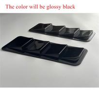 High gloss Black ABS car hood air intake, decorative air vent cover, universal Car style