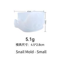 3D DIY Krištoliniai Klijai Velykų Varlė Driežas Sraigė Gyvūno Ornamentas Papuošalas Silikoninė Forma Small snail