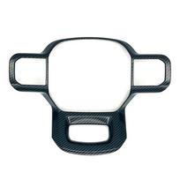 Carbon Fiber Steering Wheel Cover Trim For Ford F150 F-150 2021-2024