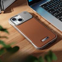 Suitable for IPhone16 Mobile Phone Case Apple 15pm Aluminum Alloy Lens Samsung S25ultra Frameless Leather Case Samsung S22Ultra juoda