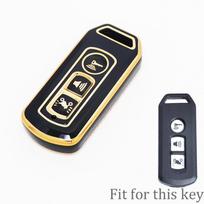 For Honda PCX Forza 300 Airblade 125 C125 Super Cub Scooter Vario 150 3 Buttons TPU Car Key Case Smart Remote Control Fob Cover