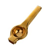 Premium Quality Metal Lemon Lime Squeezer Manual Press Juicer auksas