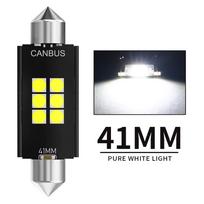 2/10 PCS 31/36/39/41MM C5W Festoon LED Bulb Canbus 30306SMD 6500K 600LM White Car Interior Dome Maps Trunk License Plate Lights 2 PCS gray