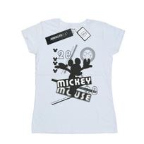 Disney Womens/Ladies Mickey Mouse Always And Forever Cotton T-Shirt L balta
