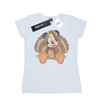 Disney Womens/Ladies Mickey Mouse Thanksgiving Turkey Costume Cotton T-Shirt XXL balta