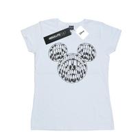Disney Womens/Ladies Mickey Mouse Head Of Eyes Cotton T-Shirt XXL balta