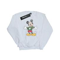 Disney Mens Mickey Mouse Christmas Jumper Sweatshirt M balta