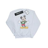 Disney Womens/Ladies Mickey Mouse Christmas Jumper Sweatshirt S balta