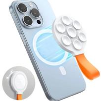 Portable Magnetic Suction Cup Phone Mount, Silicone Suction Phone Case Grip Stand Holder, Hands-Free Mirror Shower Phone Hold balta