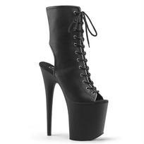 20CM Sexy Women Pole Dance Shoes Pumps Party Club Platform High-heeled Shoes Summer Peep Toe Sandals 34 juoda