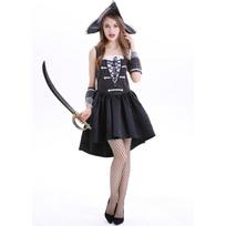 Helovino pirato kostiumas, Cosplay vyriškas Robino Hudo Ciklopo kostiumas, Scenos pasirodymo kostiumas M black