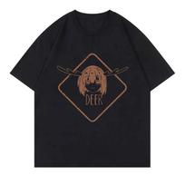Anime My Deer Friend Shikanoko Noko Nokotan T Shirt Harajuku T-Shirt Unisex Casual Short Sleeve Tops Graphic Vintage Clothes S
