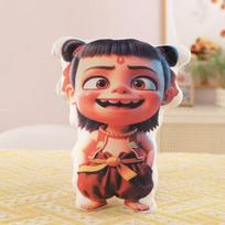 Nezha's devil child mind Nezha throw pillow plush toy doll Aobing doll two-dimensional animation cushion 25cm