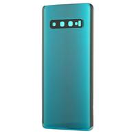 Phone Back Glass Cover for Samsung Galaxy S10 G973 Waterproof Rear Glass Cover with Camera Glass Lens Tape Parts žalia