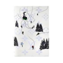 Louis Vuitton Pasporto dėklas Ski White Monogram Canvas Vyriškos piniginės M27064 Basic Set (Bag+Dust Bag)