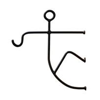 Stick Man Hanging Pendant Weather-Resistant Metal Plant Hanger Creative Shape Wall Hook for Indoor Outdoor Small Plants B
