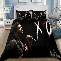 Prabangus Naujas 3D Spausdinimo XO The Weeknd Patogus Antklodės Užvalkalas Pagalvės Užvalkalas Lovos Patalynės Komplektas Vaikų Miegamojo Dekoras Namų Tekstilė 135x200cm white