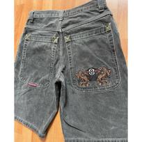 Y2K Baggy Shorts Gothic American Pocket Printing Denim Sporto šortai 2000 m. Vintažinė gatvės apranga Hiphopo vyrų moteriški krepšinio šortai S
