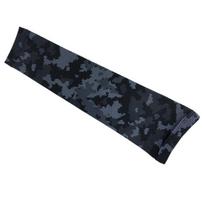1 PC Camo Black Sports Armband Breathable Sunscreen Sleeve Non-slip Soft Moisture Wicking Arm Sleeve M kamufliažas
