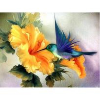 Deimantinis paveikslas, mažas parrow ir gėlių 3D kryžminio dygsnio deimantinis siuvinėjimas mozaikiniai deimantai 20X30CM