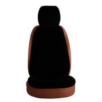 1vnt žieminė automobilio sėdynės pagalvėlė Fashion netikro kailio automobilio sėdynės užvalkalas Pliušinis kvadratinis padas Universal juoda