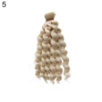 Madingas mini žiedas, garbanotas 20 cm plaukams, lėlė perukas vaikams žaislas, dovanėlė mergaitei 16 brown