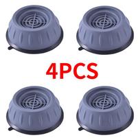 4Pcs Universal Anti-Vibration Feet Pads Washing Machine Support Shockproof Pad Dryer Refrigerator Base Fixed Non-Slip Pad 4 pcs pilka