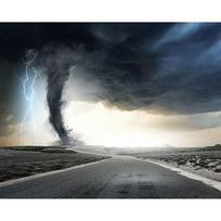5D Full Round Diamond Painting Tornado Highway Landscape Diamond Embroidery Home Decoration Mosaic Handmade Full Round 20x30CM gray