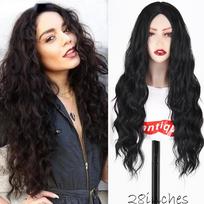 MISS WIG Blondiniai ilgi banguoti sintetinio pluošto perukai Halloween Cosplay perukai moterims kasdieniam dėvėjimui rudi juodi natūralūs banguoti perukai CN