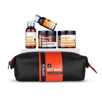 Barzdos priežiūros rinkinys, Beard Care Grooming Kit su nemokamu kelioniniu krepšiu, Ustraa 77