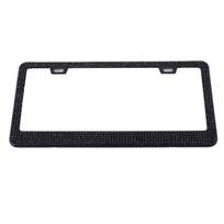 Car License Plate Frame Shiny Crystal License Plate Frame American License Plate Stainless Steel License Plate Frame Car Accessories juoda