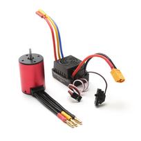 S3650 4300KV bešepetėlis variklis 60A bešepetėlis ESC XT60 kištuko keitimas 1/8/1/10 Tamiya automobiliui 3900kv
