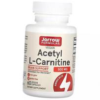 Acetil-L-karnitino hidrochloridas, Acetil-L-karnitinas 500, Jarrow Formulas 120 daržovių kepurėlių (72345018) 60vcaps