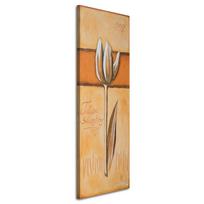 Drobės spaudinys Tulpės žiedas Akvarelė 30x90 oranžinė