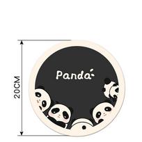 GIMIRO Mouse Pad Panda Printing Round Mouse Mats 20cm x 20cm gelsvai ruda
