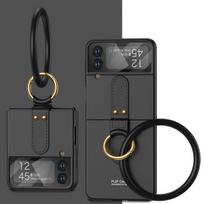 „Samsung Z Flip 4 Anti-Knock Fashion“ objektyvo dangtelio dėklas, skirtas Samsung Galaxy Z Flip 4 5g Flip4 Zflip4 žiedo laikikliui for samsung z flip 4 juoda