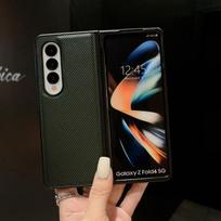 Samsung Galaxy Z Fold 4 3 2 5g dėklas prabangus verslo paprastos odos itin plonas matinis smūgiams atsparus apsauginis dangtelis priedai for Galaxy Z Fold 3 žalia