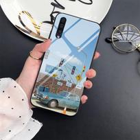 Natūralaus grožio dėklas Samsung Galaxy A71 A72 A70 A73 A53 A13 5g A03 A22 A21s A03 Core A42 A52 telefonams, prabangus stiklinis dangtelis For Samsung A01 Core gray