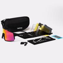 Cycling Glasses, Polarized Eye Protection Glasses, Mountain Road Cycling Glasses, Wind and Sand Resistant Sports Equipment black
