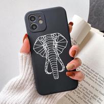 Soft Silicone Phone Case For Iphone 11 13 Xs Xr X 7 8 Plus Se2020 Cartoon Deer Cat Couples Cover For Iphone 12 Pro Max 13 Shell For iPhone 12 gray