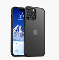 Prabangus matinis permatomas korpuso dėklas, skirtas iPhone 14 13 11 12 Pro Max Mini Xr X Xs 7 8 Plus minkštas silikoninis rėmo dangtelis For iPhone 14 juoda